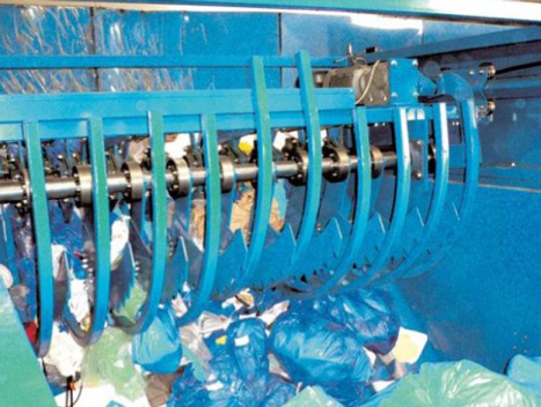 Bag opener for recycling